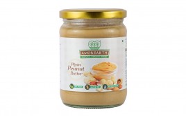 Amorearth Plain Peanut Butter   Glass Jar  500 grams